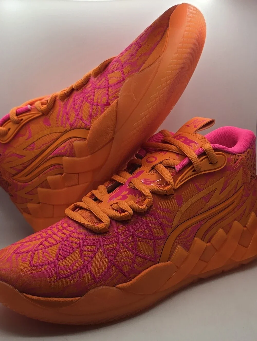 PUMA MB.01234 Mash-Up Orange Pink Men's Basketball Mens 9